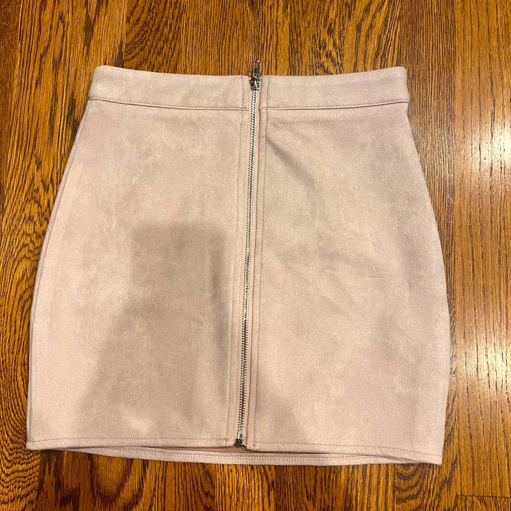 Petite Pink Zipper skirt